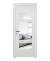 BY-240A Porte intérieure Laqué ou Placage pvc Vitrée